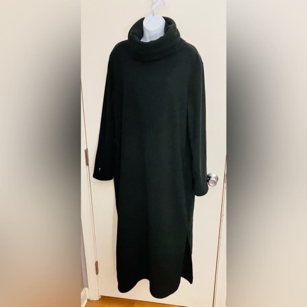 Dudley Stephens Long Sleeve Vello Fleece Maxi Dress With Pockets Size XXL NWT